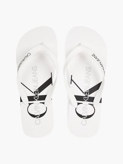 Calvin Klein Fürdőruha HU438972 | Calvin Klein Tpu Upper Férfi Strandpapucs Világos Fehér